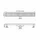 Κανάλι Ντουζiέρας Σιφών Tema 93736-1N 60cm Ανοξείδωτο με Μόνωση Μαύρο Κανάλι Ντουζiέρας Σιφών Tema 93736-1N 60cm Ανοξείδωτο με Μόνωση Μαύρο